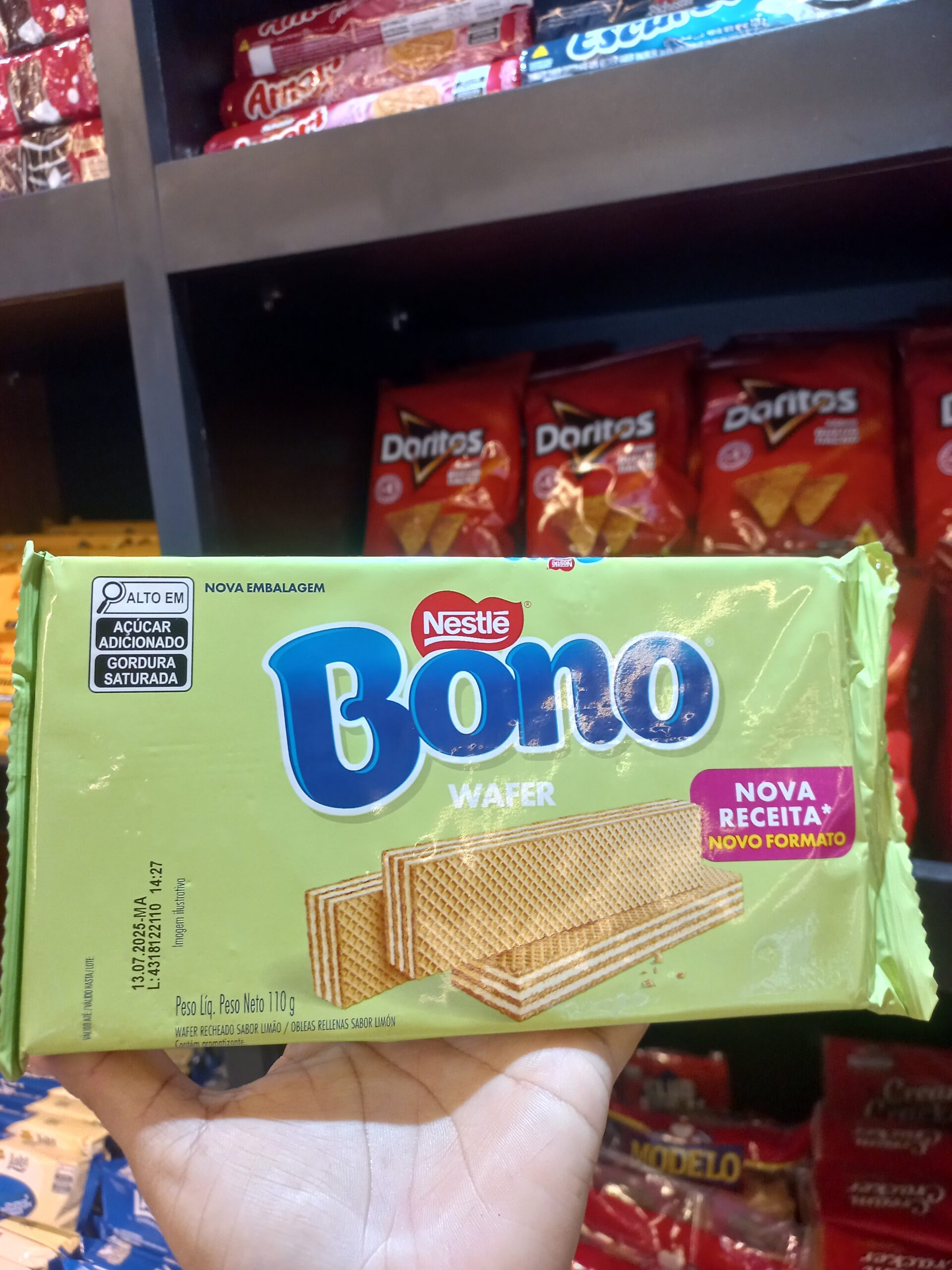 Biscoito Bono Wafer Limão