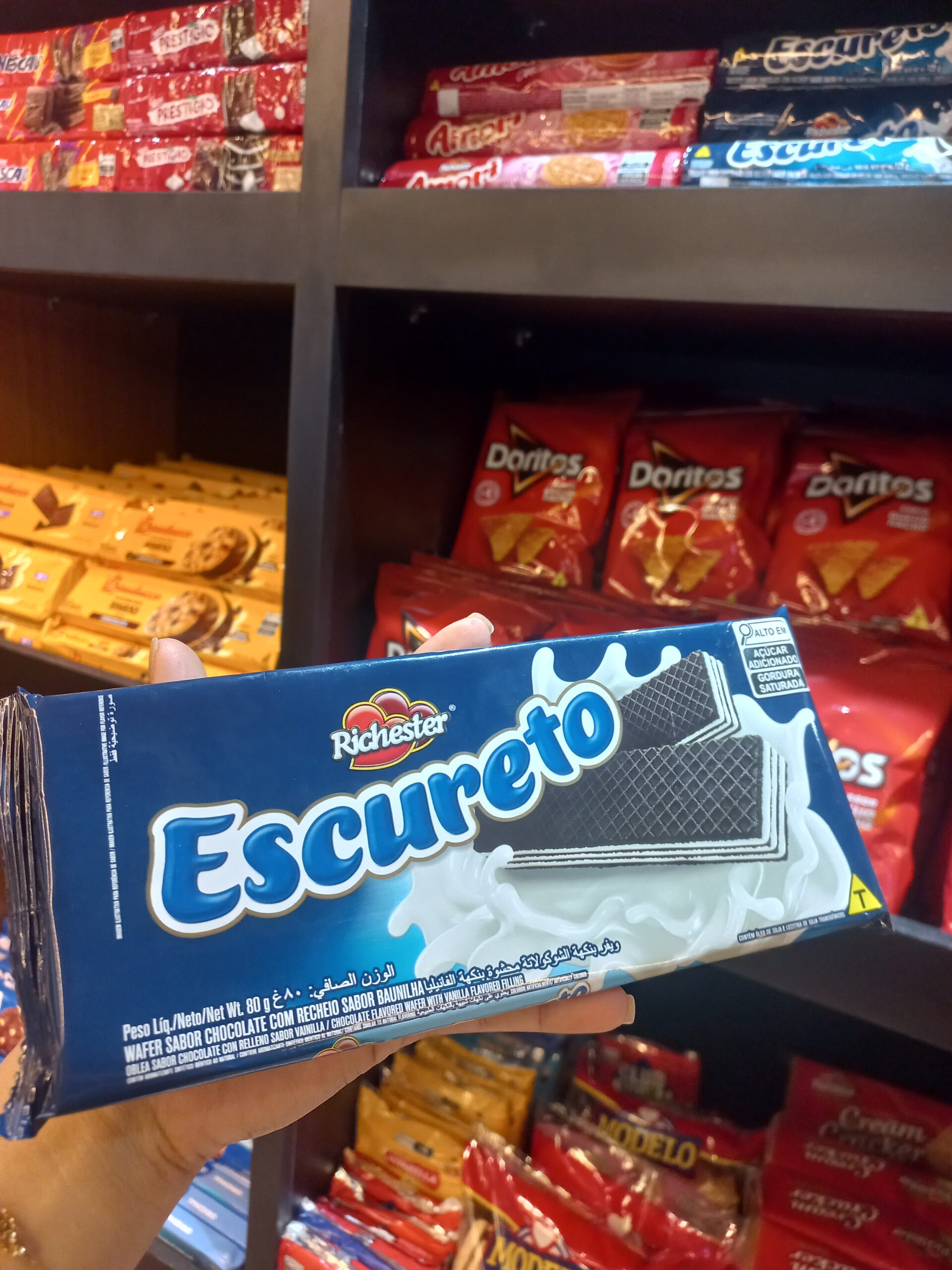 Biscoito Wafer Escureto 80g
