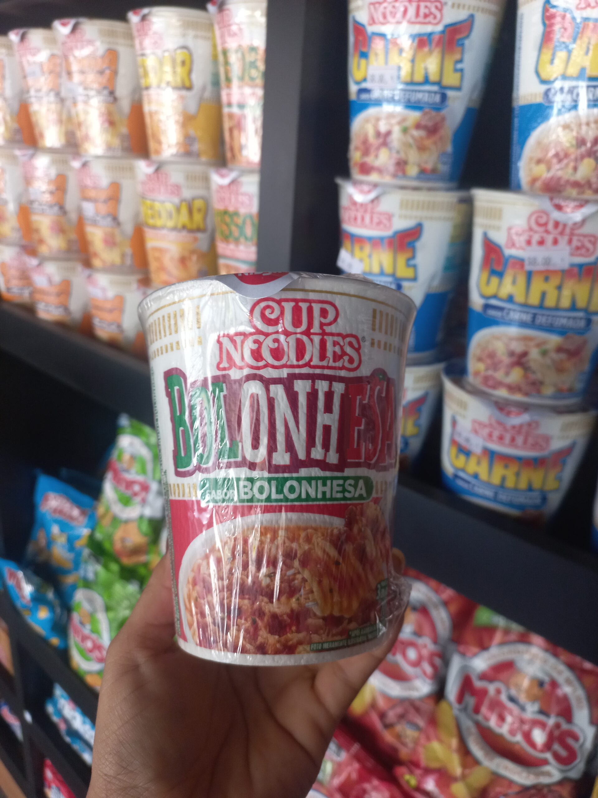 Cup Noodles de Bolonhesa