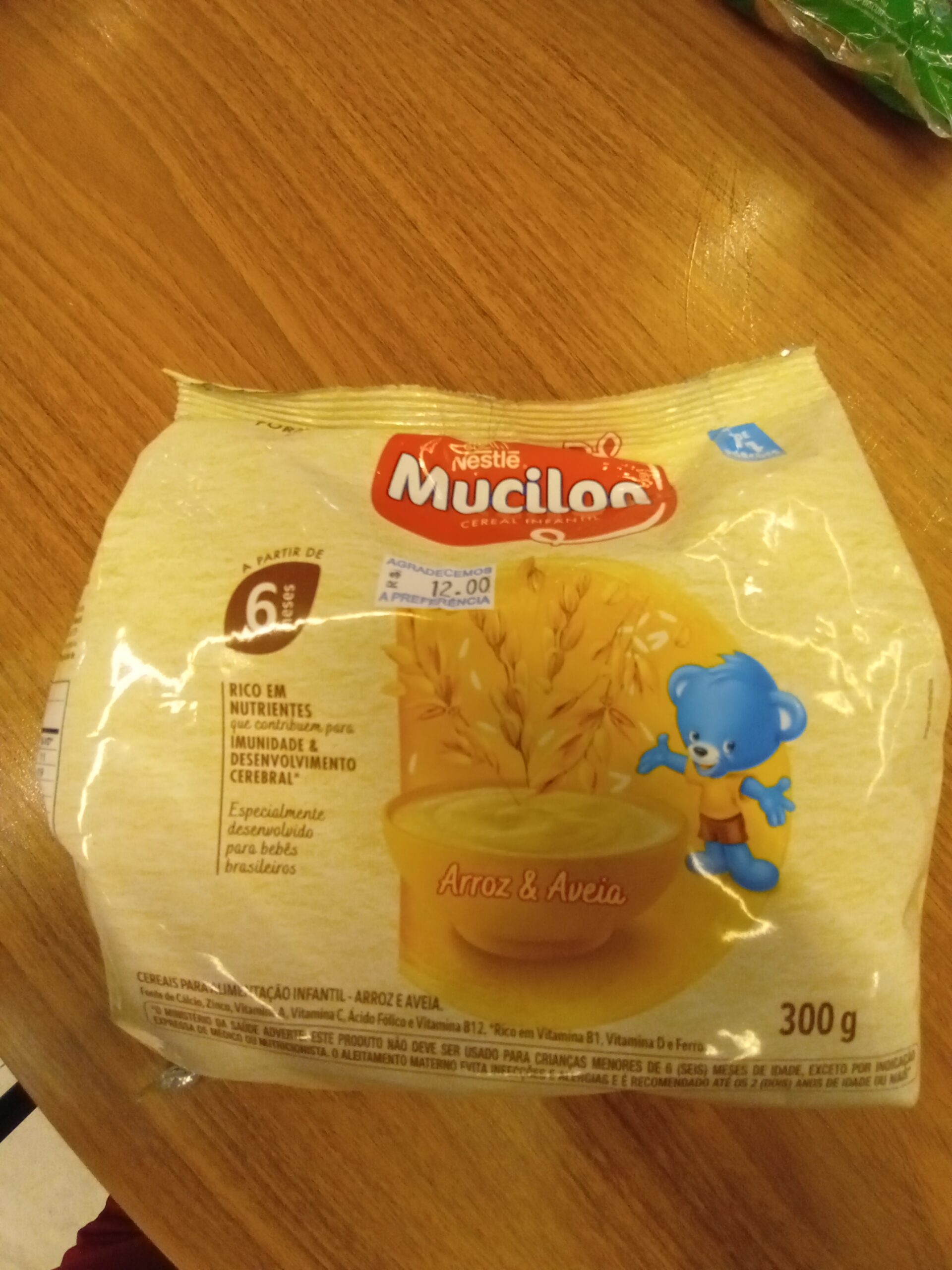 Mucilon arroz e aveia