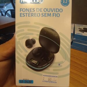 Fone de ouvido estéreo sem fio