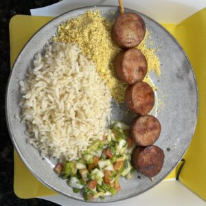 Espeto de Calabresa Completo