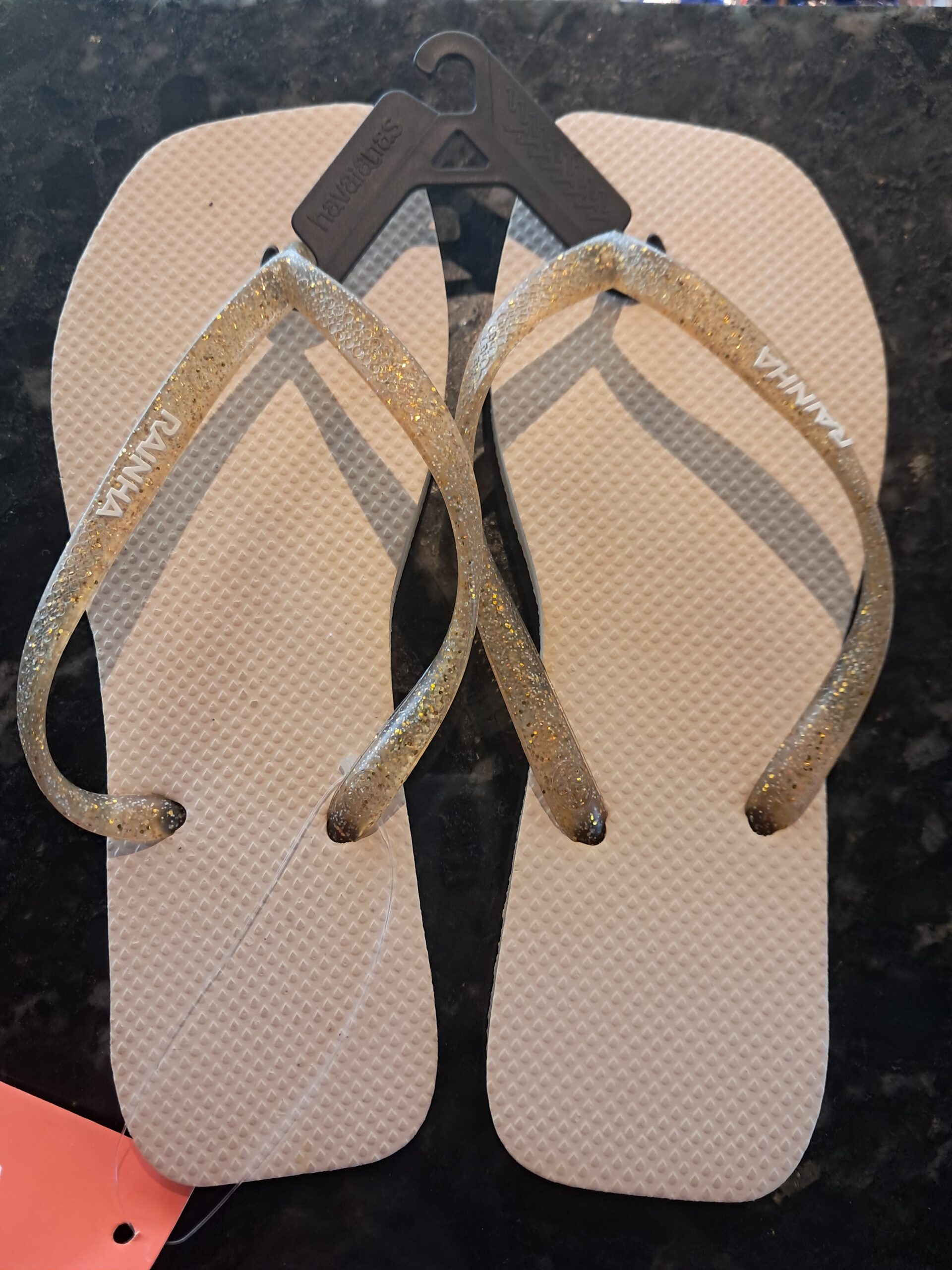 Sandália rainha fem square shiny glitter