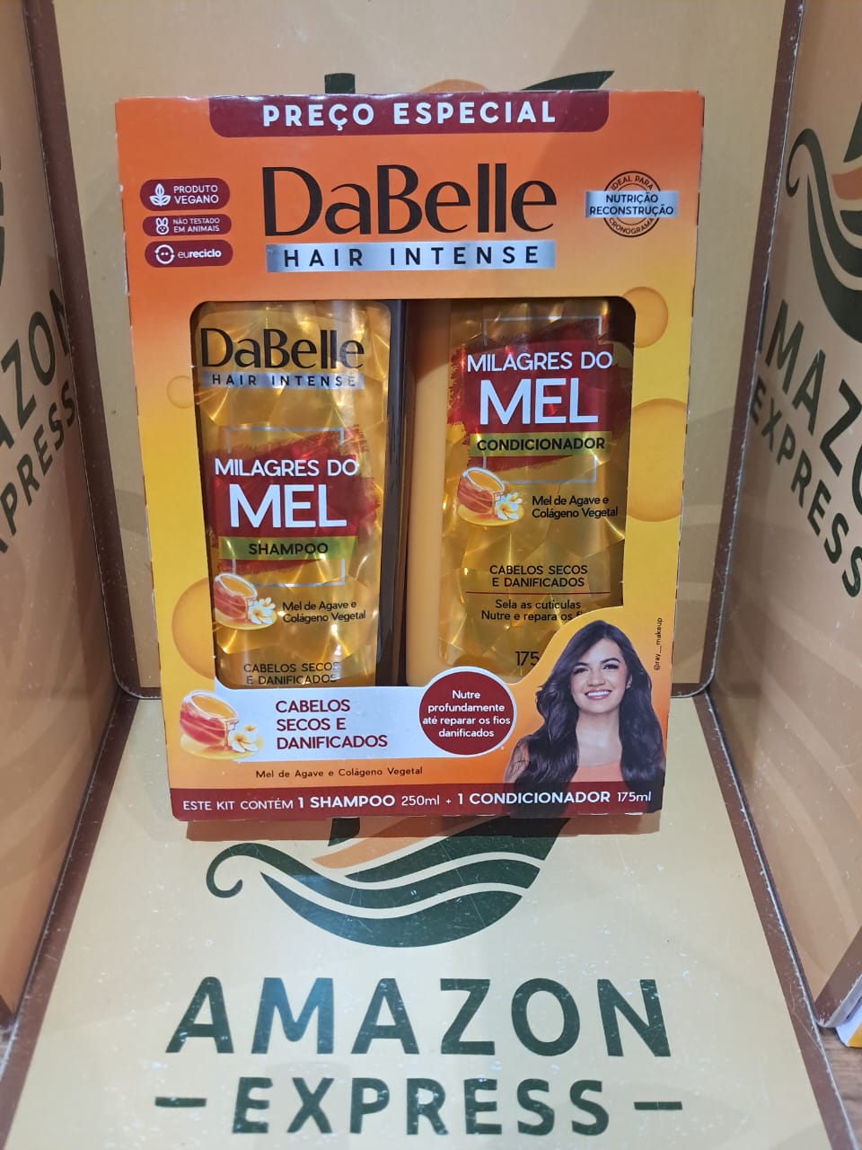 Kit Shampoo e Condicionador Da Bela Milagres do Mel